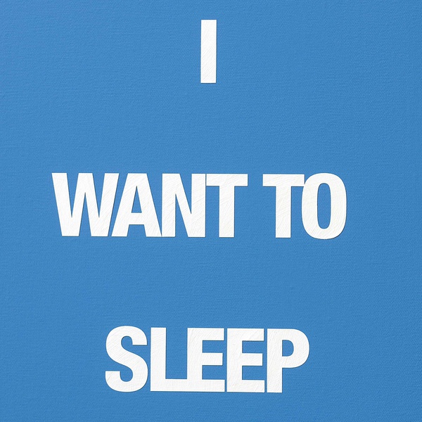 I WANT TO SLEEP, 2009 Acrylic on canvas 50 x 40 cm